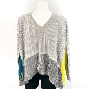 Jack By BB Dakota Color Block Cape Cardigan
